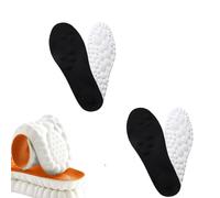Syalz Insole X, 4D Cloud pour hommes et femmes, semelles respirantes en mousse à mémoire de forme, semelles orthopédiques de travail confortables (2 * Noir, 41-42)