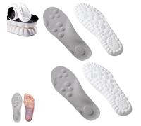 Syalz Semelle X, Semelles Orthopédiques 4d Confort Memoire Four Convient Aux Adolescents Et Aux Garçons, Peut être Coupé (Gris*2pcs, 35-36)