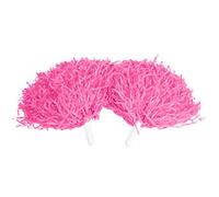 Syangkaitian 2PCS Pom Poms de Cheerleading Pompons de Cheerleading en Vrac Pom Poms de Cheer avec Poignée de Bâton Squad de Poms en Plastique, Pompons de Cheerleading Cheer Party Costume Accessoire de