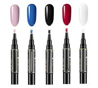 SyangKaitian Stylo Vernis à Ongles Gel 5 ML, 5 pièces, Stylo Gel en Une étape 3 en 1, Lampe UV LED, Outils d'art des Ongles Disponibles, stylos Vernis à Ongles Semi-permanents, stylos Gel 3 en 1