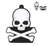 SyangKaitian U Disk Pirate Skull Symbole USB Flash Drive, Memory Stick pour Le Stockage de données, U Disk Skull Personality Novel Gifts Compact Mini U Disk Flash Disk Halloween Gifts32GB