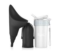 Syarme Pisse Debout pour Femme,Urinoir Femme Réutilisable avec Tube d'extension,Convient pour Les Voyages,Les Festivals,Le Camping,Les Embouteillages Etc.,Comprend Un Sac étanche,Une Tasse étanche