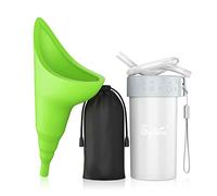 Syarme Urinoir pour Femme, Pisse Debout Réutilisable avec Tube d'extension,Convient pour Les Voyages,Les Festivals,Le Camping,Les Embouteillages Etc.,Comprend Un Sac étanche,Une Tasse étanche