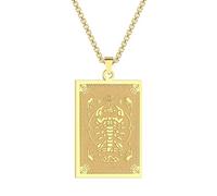 SYAVR Acier inoxydable douze zodiaque pendentif collier bijoux breloque hip-hop punk