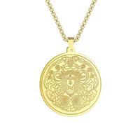 SYAVR Acier inoxydable Freya Deuxième symbole Belle fertilité Déesse Pendentif Collier Breloque Bijoux Cadeau