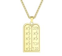 SYAVR Acier inoxydable Légal Montre Pendentif Collier Livre Bijoux