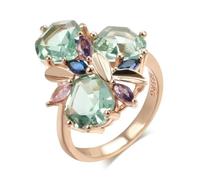 SYAVR Boucle d’Oreille plaqué cuivre Populaire Creux Sculpture Double Couleur Tag Boucles d’Oreilles