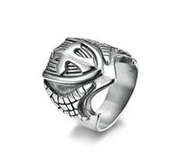 SYAVR Bouclier Croix Rétro Exagéré Bague Pour Hommes Rugueux Et Dominateur Grande Taille Anneau Clé En Acier Titane Pour Hommes