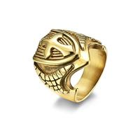 SYAVR Bouclier Croix Rétro Exagéré Bague Pour Hommes Rugueux Et Dominateur Grande Taille Anneau Clé En Acier Titane Pour Hommes