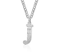 SYAVR Collier en acier titane lettre anglaise de luxe léger, pendentif couple de niche féminine, accessoire de chaîne de clavicule