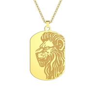 SYAVR Collier pendentif à la mode personnalisé Viking Beast Lion Domineering pour hommes et femmes Accessoires de bijoux hip-hop à la mode