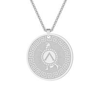 SYAVR Collier pendentif Achille héros grec en acier inoxydable, accessoires de collier de bijoux