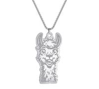 SYAVR Collier pendentif bijoux personnalisés vintage en acier inoxydable mignon chameau créatif