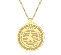 SYAVR Collier pendentif en acier inoxydable, bijoux FL dans divers États des États-Unis