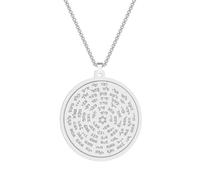 SYAVR Collier pendentif en acier inoxydable nom de Dieu Moïse bijoux
