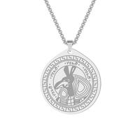 SYAVR Collier pendentif en acier inoxydable Tempête du désert égyptien chaos et violence