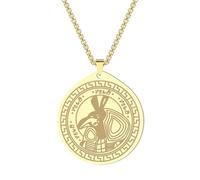 SYAVR Collier pendentif en acier inoxydable Tempête du désert égyptien chaos et violence