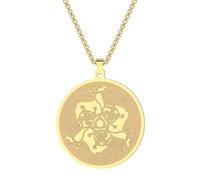 SYAVR Collier pendentif en acier inoxydable Totem celtique Animal cerf druide bijoux