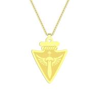 SYAVR Collier pendentif flèche en acier inoxydable pour hommes Lance en argent Bijoux de cadeau pour la Saint-Valentin