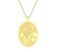 SYAVR Collier pendentif homme de mer en acier inoxydable à la mode Grec ancien Dieu Bijoux Poséidon Bijoux