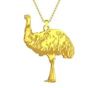 SYAVR L’acier inoxydable, le deuxième plus grand oiseau et animal du monde Bijoux en argent Collier Bijoux Cadeaux