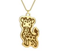 SYAVR Mignon Girafe Africain Animal Collier Animal De Compagnie Dessin Animé Bijoux Mignon Collier De Mode