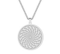 SYAVR Mode Acier Inoxydable Pendentif Collier Illusion Visuelle Accessoire