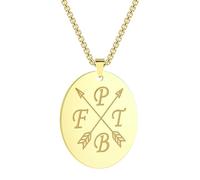 SYAVR Mode en acier inoxydable famille première lettre pendentif collier lettre breloque accessoire