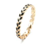 SYAVR Mode Et Minimaliste En Forme De Rameau D’olivier Accessoires, Bague Femme En Or Rose Plaqué Huile De Goutte À S’ÉGOUTTER
