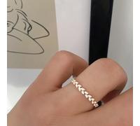 SYAVR Mode Et Minimaliste En Forme De Rameau D’olivier Accessoires, Bague Femme En Or Rose Plaqué Huile De Goutte À S’ÉGOUTTER