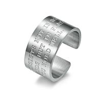 SYAVR Vintage Vintage lettre anglais index bague large Version tendance bouche ouverte Bracelet polyvalent