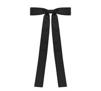 SYAYA Nœud papillon en satin pour femme - Nœud papillon réglable, parfait pour uniforme scolaire coréen et uniforme de bureau, cosplay joker, noir