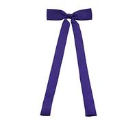 SYAYA Nœud papillon long pré-imprimé WT01 de couleur unie pour femme (violet)