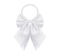 SYAYA Nœud papillon pré-noué pour femme pour uniforme de serveuse, costume et chorale, nœud papillon réglable avec fermoir pour sur-t-shirts W-B1, blanc, taille unique