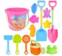 syayw Beach Toys - 13-Piece ABS Sand Castle Play Set for Kids
