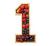 syayw Fillable Numbers For Food - Reusable Charcuterie Serving Tray,Fillable Fruit Numbers | Ideal For Cheese Biscuits Candies Chocolates Graduation Birthday Parties Gatherings