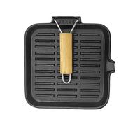 syayw Poêle à frire en fer | Poêle grill pour cuisine - Poêle carrée en fonte pour la cuisson, le barbecue, la cuisine, le feu de camp, le camping, le pique-nique