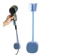 syayw Support Mural pour sèche-Cheveux - Support Mural pour sèche-Cheveux de Salle de Bain - Réglable à 360 degrés - avec Enrouleur de câble - Pas de Perforation