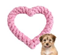 syayw Toy De Chien De Corde Cardiaque - Corde De Jeu À Croquer pour Les Chiots | Jouet À Lancer en Forme De Cœur Durable | Jouet De Remorqueur en Coton Doux | Cortes De Chiots Mignons pour Cadeau De