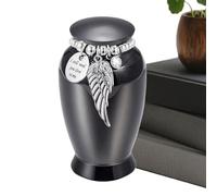 syayw Urne pour Animaux De Compagnie - Petit Conteneur De Souvenirs De Cendres en Métal De 2,76 Pouces, Mémorial en D'aluminium À Dessus À Vis Sécurisé, Urne De Crémation Compacte pour Chien De Chat