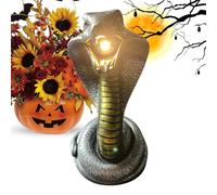 syayw Veilleuse gothique en forme de serpent - Figurine de serpent effrayante pour Halloween, éclairage exquis, décoration élégante pour chambre de chevet, dortoir, bureau, maison