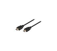 Syba CL-CAB31039 - Câble HDMI avec Ethernet - HDMI mâle pour HDMI mâle - 4.6 m - noir - plat, support 4K
