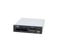 Syba RD20036 - Lecteur de carte - 3,5 po (CF I, CF II, MS, MS PRO, Microdrive, MMC, SD, MS Duo, xD, MS PRO Duo, RS-MMC, TransFlash, microSD,