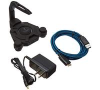 Syba Narfi Support élastique pour Souris de Jeu - LED Bleue - Hub USB 3.0 à 4 Ports avec Alimentation Active - Adaptateur Secteur AC 5 V Inclus - PC, Mac, Linux