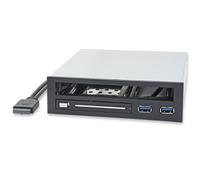 Syba SY-MRA55005 Adaptateur baie 5,25" pour disque dur HDD SSD, hub USB