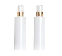 SYBL Lot de 2 flacons vides rechargeables en verre 100 ml Pour lotion ou fond de teint - Blanc - Cosmétiques de voyage - Huiles essentielles, crème