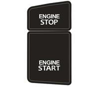 SYBLW Autocollant pour Bouton lève-vitre Compatible avec A6L pour C5 Autocollant De Réparation pour Bouton D'arrêt du Moteur De Voiture, Bouton À Une Touche, Accessoires De Voiture