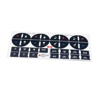 SYBLW Autocollant pour Bouton lève-vitre Compatible avec Chevy pour Avalanche pour LT 2007, 2008, 2009, 2010, 2011, 2012-2015 Autocollants pour Bouton De Climatisation De Tableau De Bord