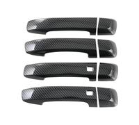 SYBLW Poignée de Porte Housse Compatible Avec Kia Pour MOHAVE 2020 2021 2022 Garniture De Poignée De Porte En Fibre De Carbone ABS Autocollant Décoratif Accessoires Extérieurs