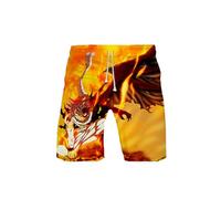 Sybnwnwm Anime Fairy Tail Short de plage pour homme Imprimé 3D, C, S